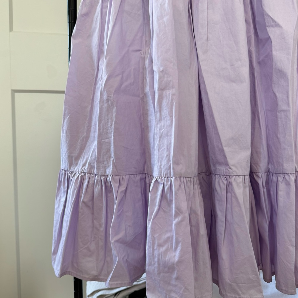 O.P.T Lavender Poplin Maxi Midi Dress Size XS/S - Picture 4 of 5